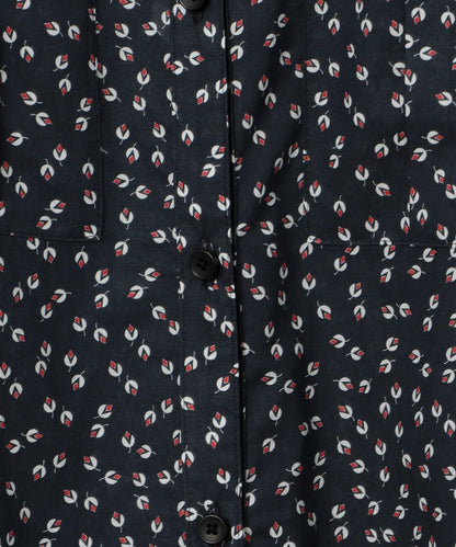 DEVAUX ローンプリントブラウス