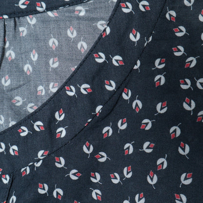 DEVAUX ローンプリントブラウス