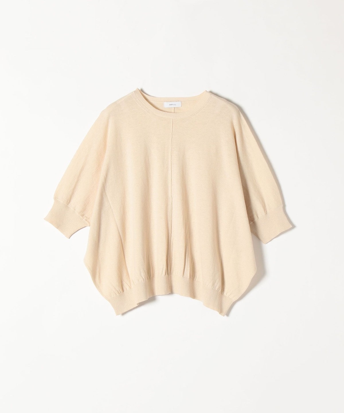 SHIPS any: リネン ミックス ポンチョ プルオーバー