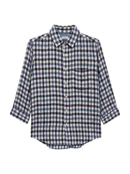 SHIPS:REG/C INDIGO 7/S SHIRTS