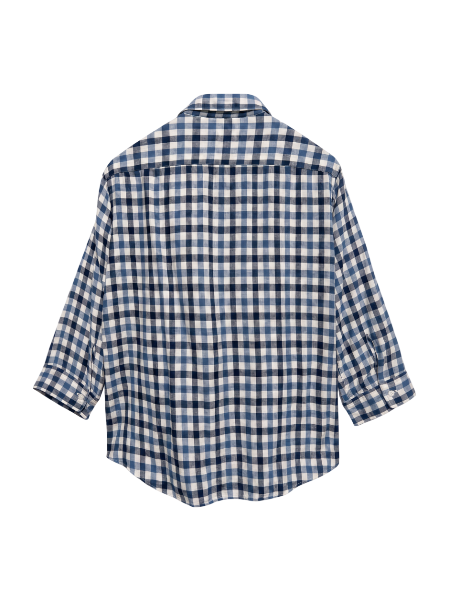 SHIPS:REG/C INDIGO 7/S SHIRTS