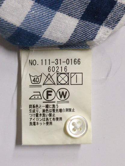SHIPS:REG/C INDIGO 7/S SHIRTS