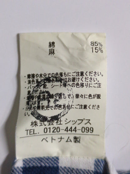 SHIPS:REG/C INDIGO 7/S SHIRTS