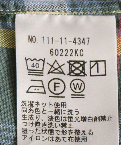 SHIPS: japan quality オーガニックコットン チェック ボタンダウン シャツ