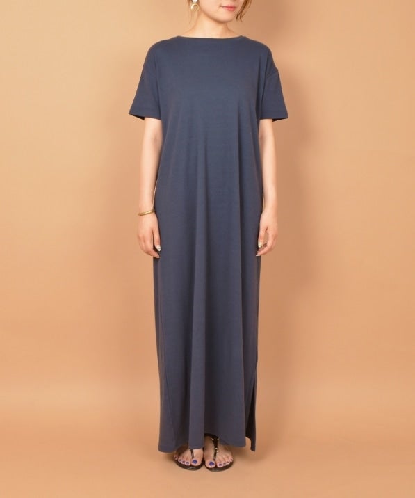 【UVカット】liflattie ships:カットソー ショートスリーブ ワンピース