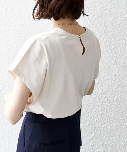 〈着丈が選べる2サイズ展開〉コットン 天竺 ドルマン スリーブ TEE 24SS