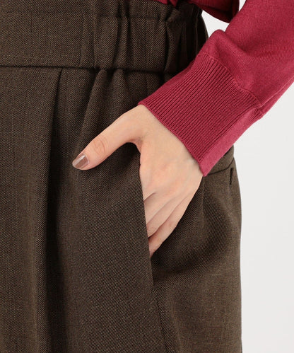 ウールライクセミワイドパンツ