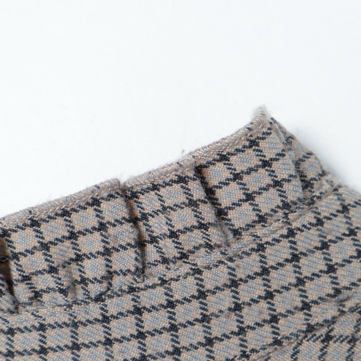 〈手洗い可能〉配色 チェック ソリッド ハシゴレース ピンタック ブラウス