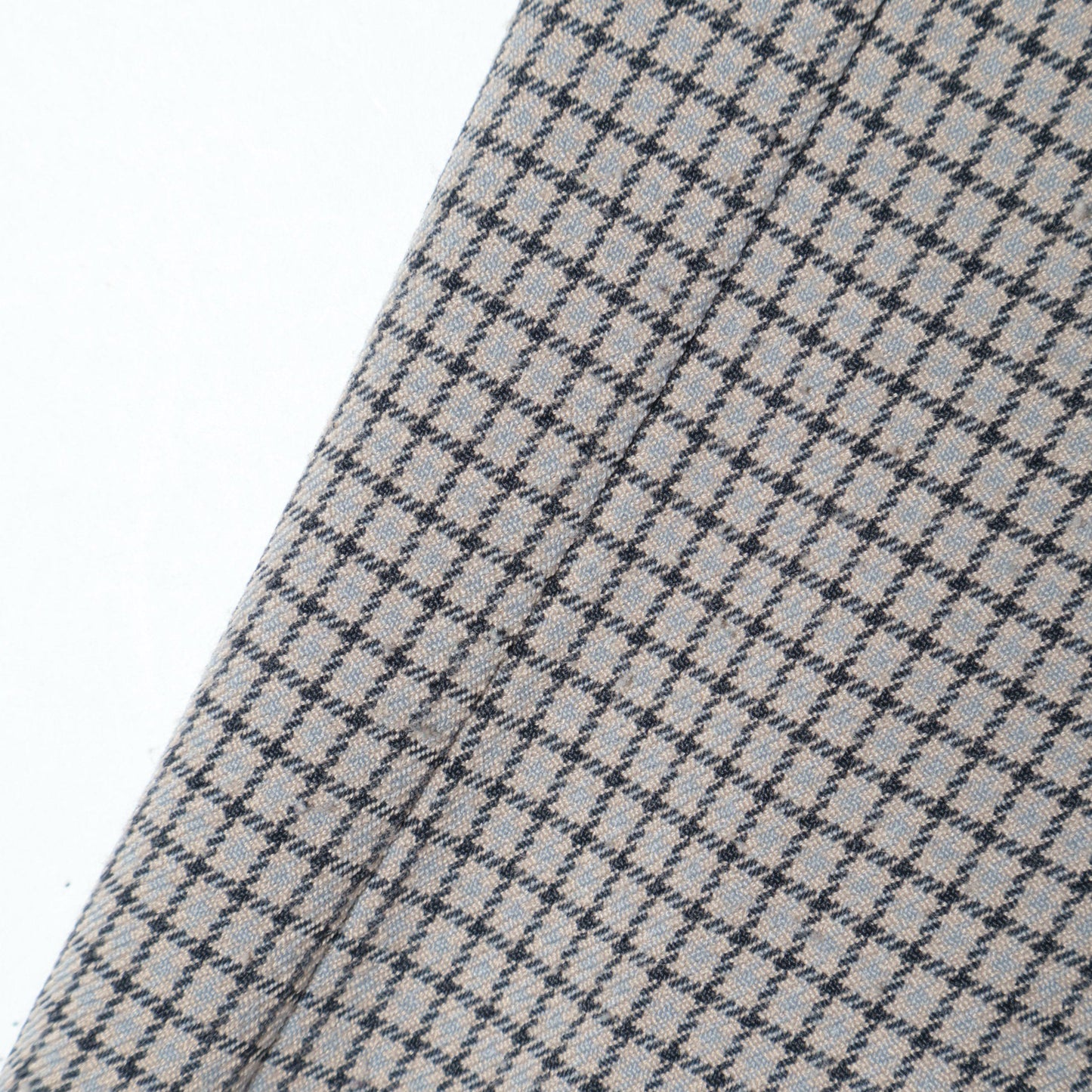 〈手洗い可能〉配色 チェック ソリッド ハシゴレース ピンタック ブラウス