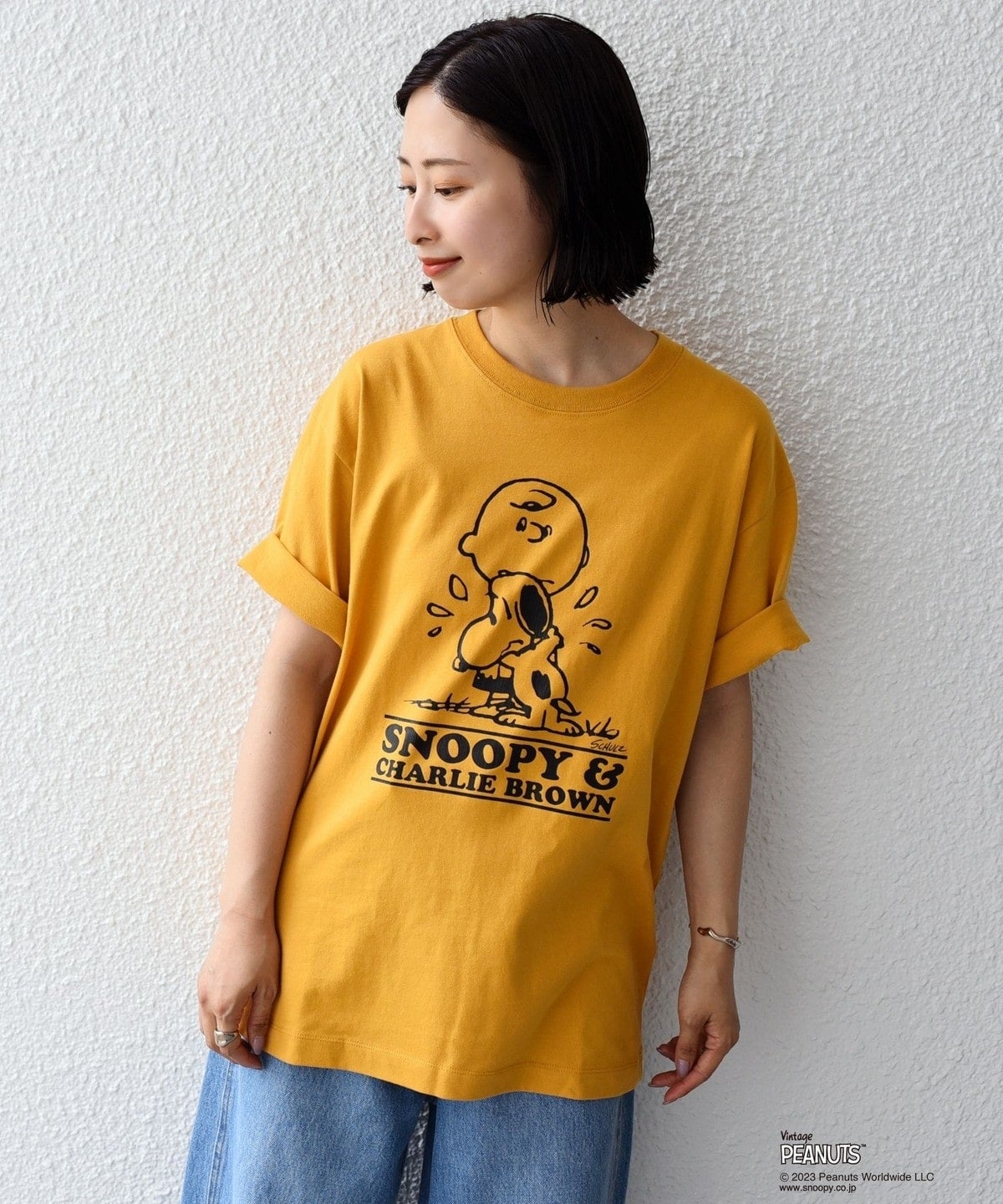 SHIPS: VINTAGE PEANUTS スヌーピー プリント Tシャツ