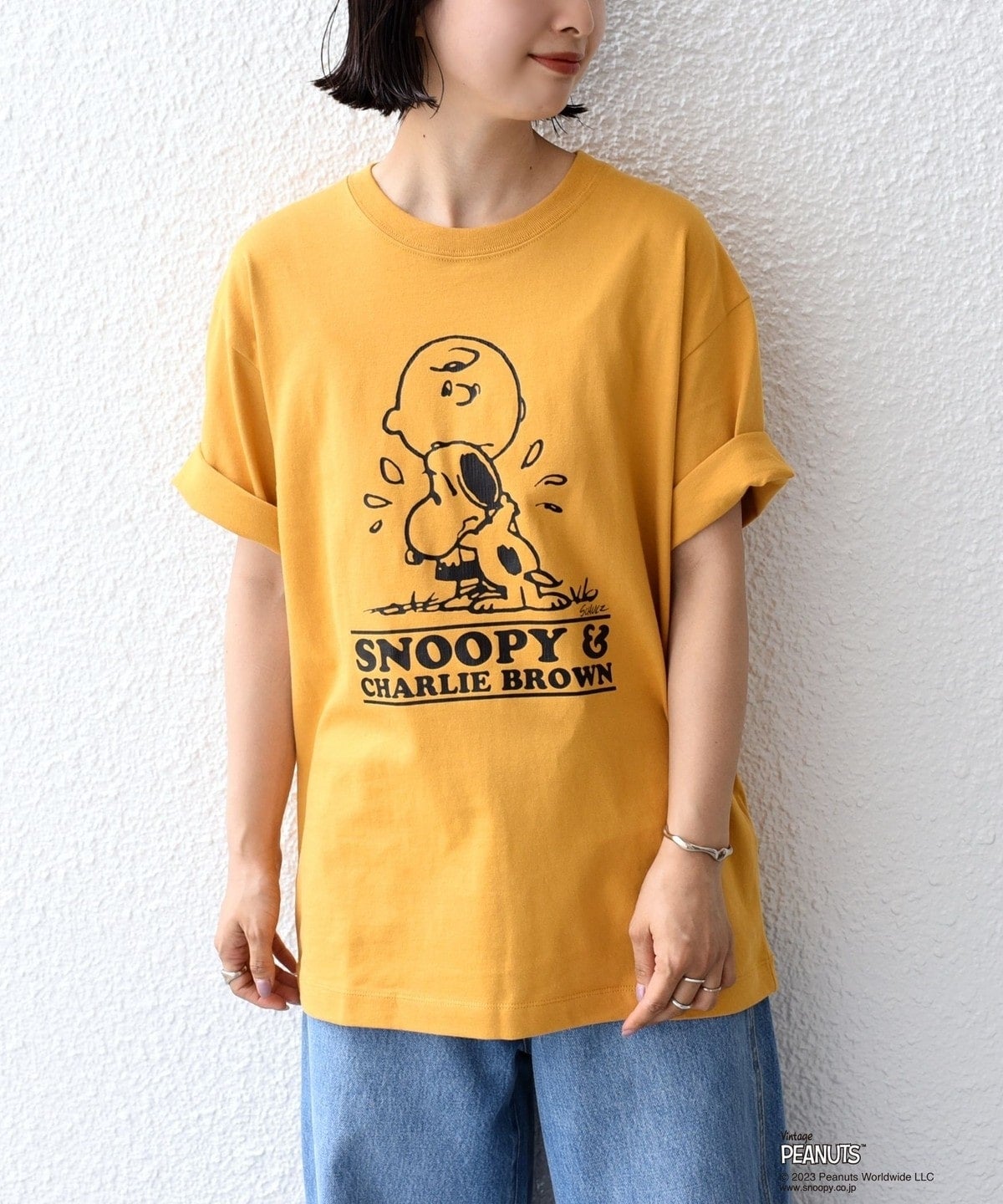 SHIPS: VINTAGE PEANUTS スヌーピー プリント Tシャツ