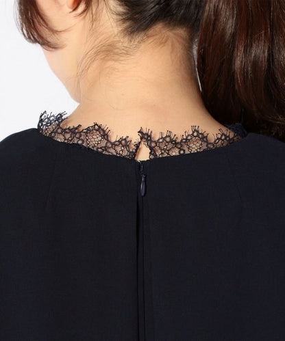 troisiemeCHACO:Vネックレースワンピース