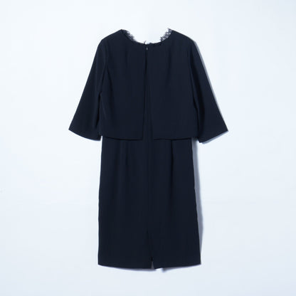 troisiemeCHACO:Vネックレースワンピース