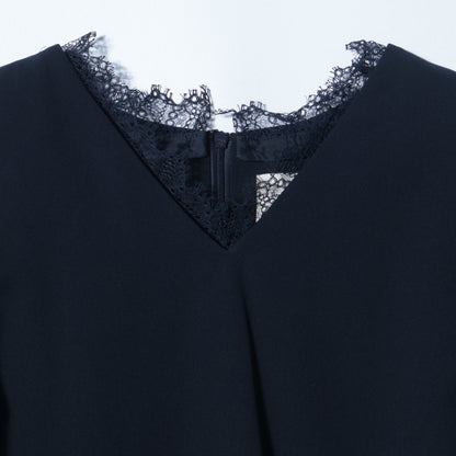 troisiemeCHACO:Vネックレースワンピース