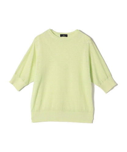 SHIPS Primary Navy Label:リネン/ナイロン ドルマン プルオーバー