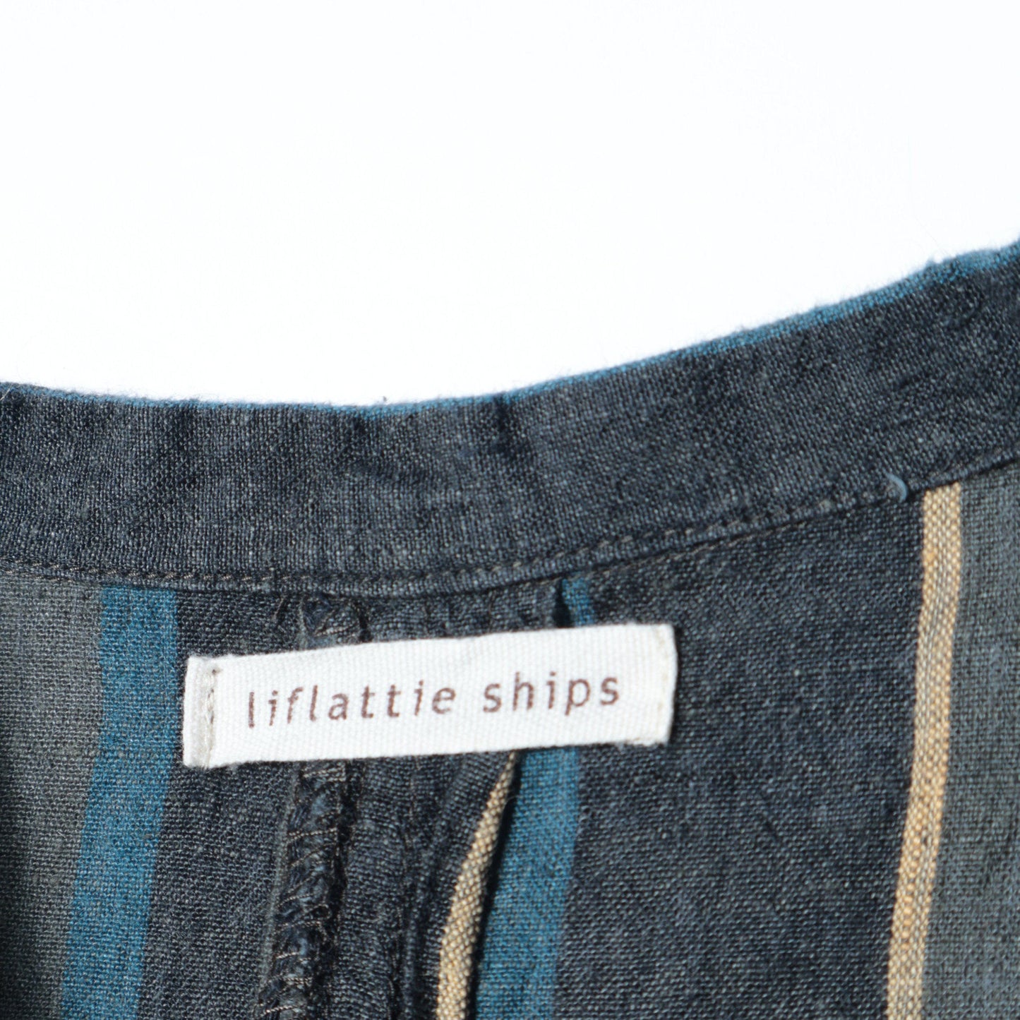 liflattie ships:マルチストライププルオーバーワンピース