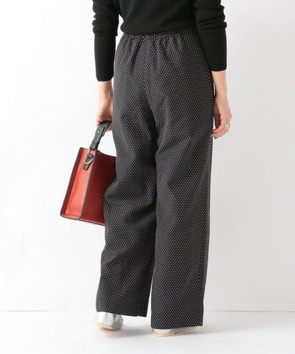 SHIPS any: ジャカード ドット ワイドパンツ