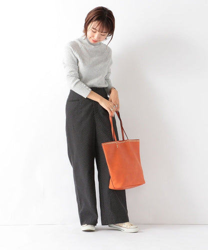 SHIPS any: ジャカード ドット ワイドパンツ