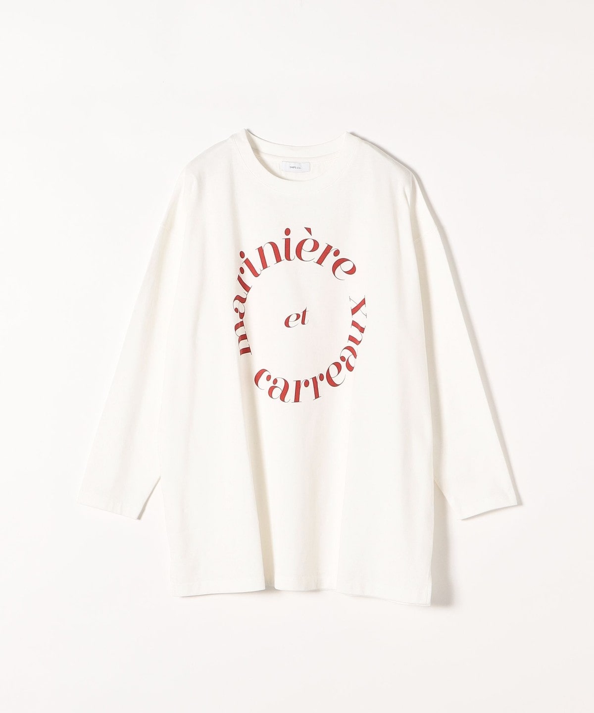 SHIPS any:〈ウォッシャブル〉COMFY ロゴ ロングスリーブ TEE