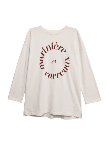 SHIPS any:〈ウォッシャブル〉COMFY ロゴ ロングスリーブ TEE
