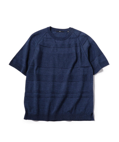 SHIPS: ランダム ボーダー ニット Tシャツ