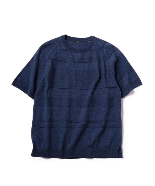 SHIPS: ランダム ボーダー ニット Tシャツ