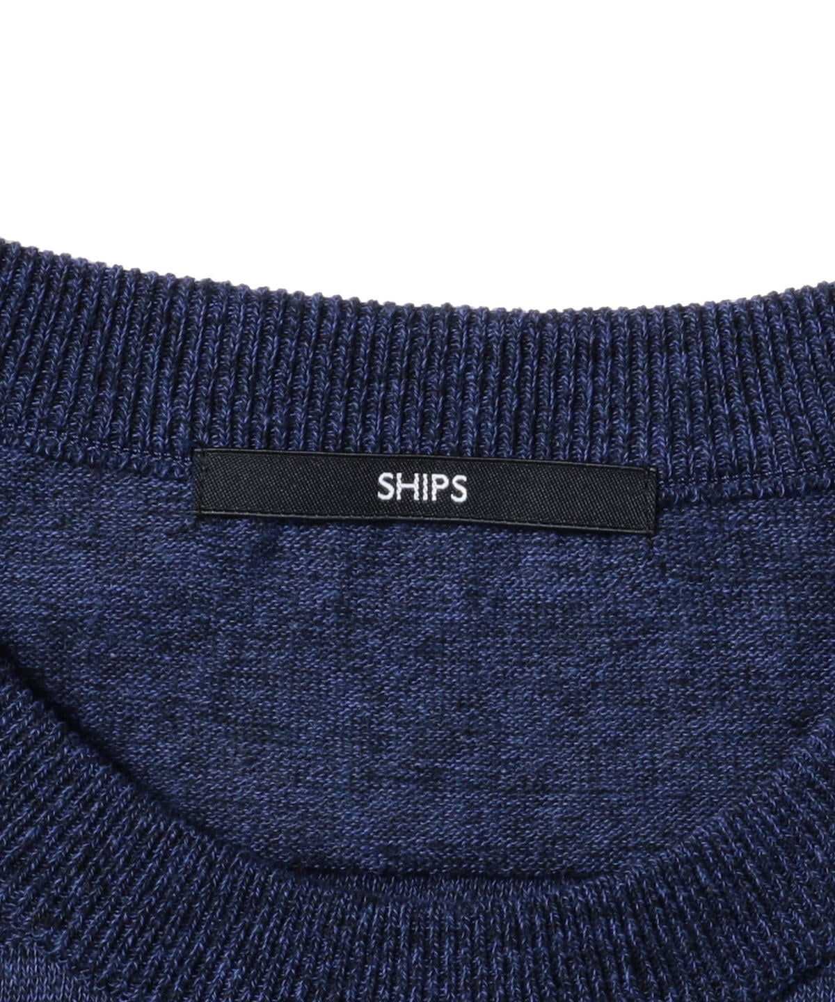 SHIPS: ランダム ボーダー ニット Tシャツ
