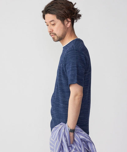 SHIPS: ワッフル フェイクレイヤード クルーネック Tシャツ