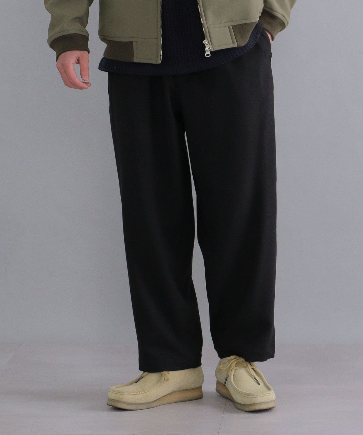 SHIPS: テック ツイード リラックス イージーパンツ