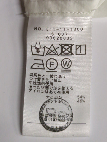 〈手洗い可能〉綿 ナイロン ワッシャー タフタ スタンドカラー シャツ