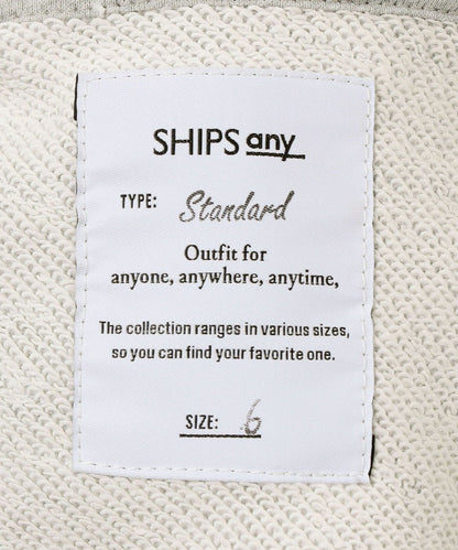 SHIPS any: STANDARD スウェットパーカー ビッグシルエット オーバーサイズ ＜MEN＞