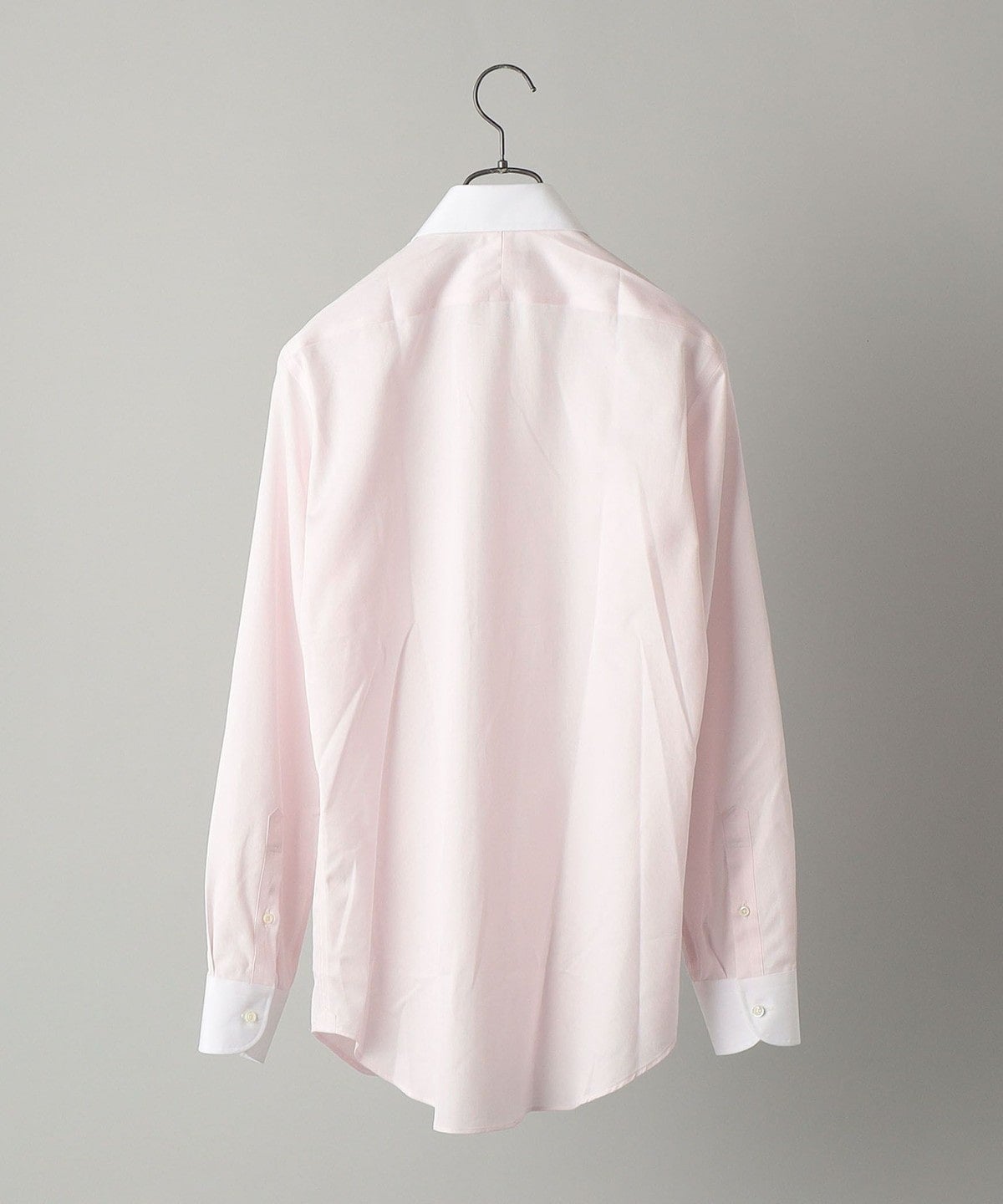 SHIPS: イージーアイロン ドビー 無地 ワイドカラー クレリック シャツ