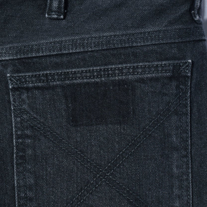 〈手洗い可能〉SHIPS NINE CASE:カットオフ デニム black