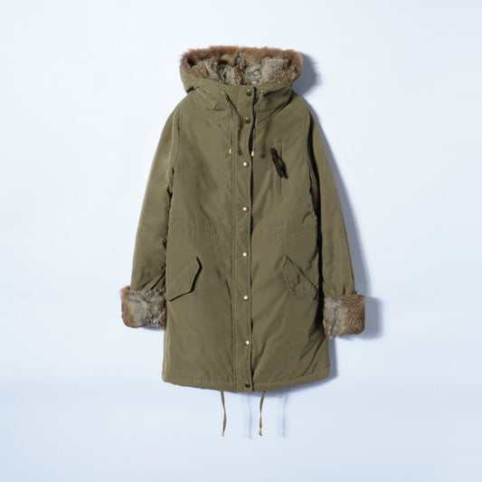 RABIT FUR LINER COAT 14FW