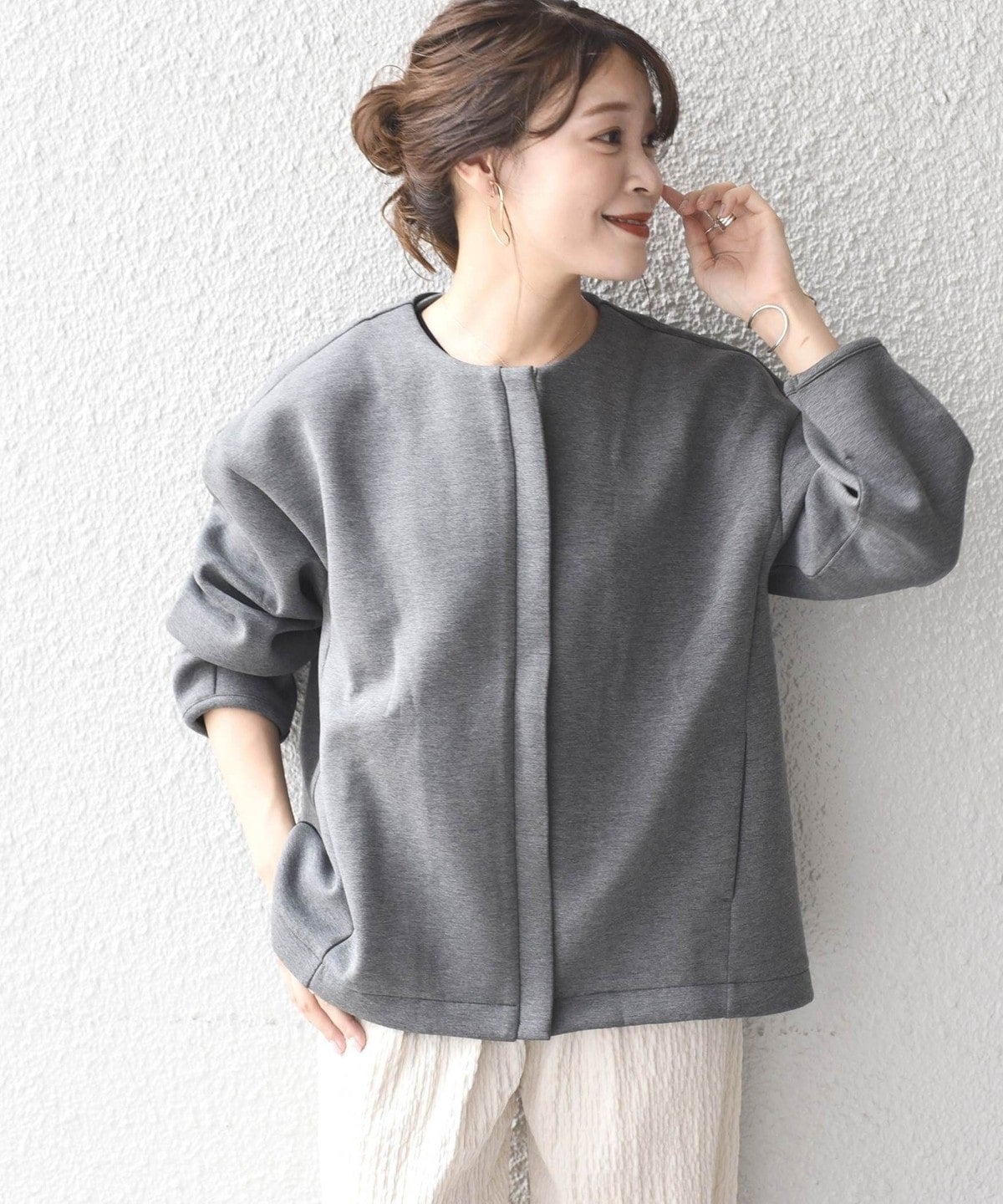 SHIPS Days:ウォッシャブルストレッチブルゾン