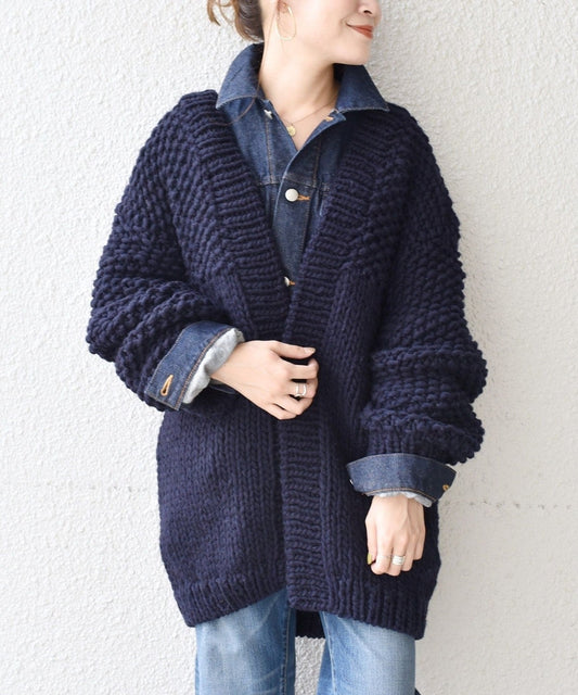 【WEB限定】ハンドニットカーディガン