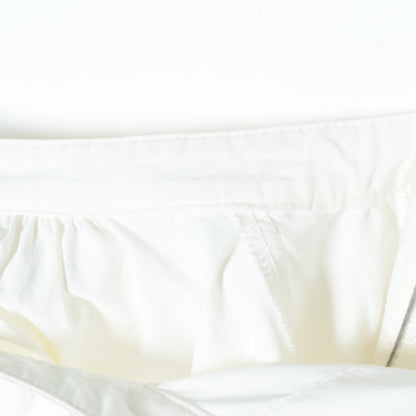 〈手洗い可能〉ソリッドギャザースリーブブラウス