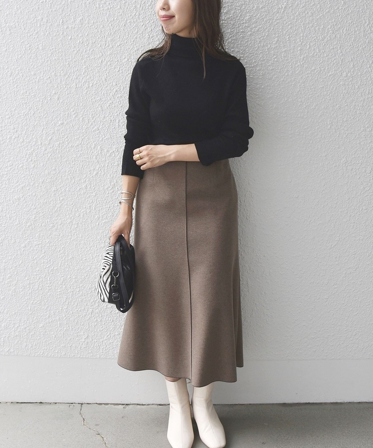 SHIPS any:〈ウォッシャブル〉ニードルパンチ シーム マーメイド スカート