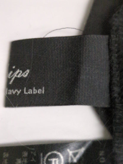 SHIPS Primary Navy Label:トロピカルウールストレートパンツ