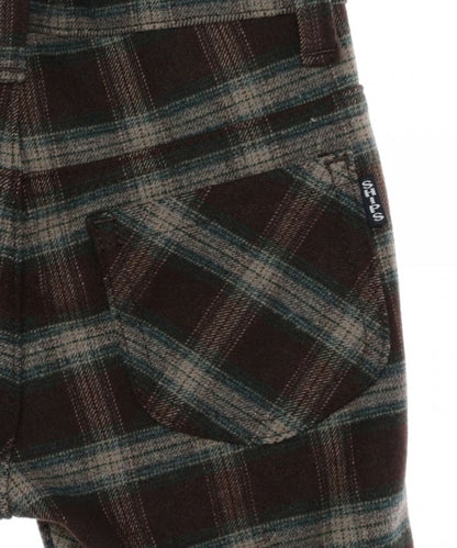 SHIPS KIDS:ダブルウエスト チェック ストレッチ パンツ 1 (80〜90cm)