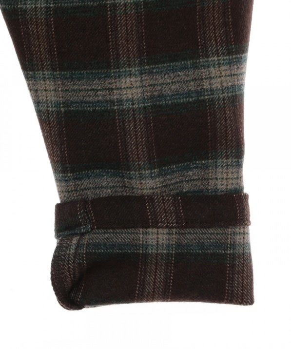 SHIPS KIDS:ダブルウエスト チェック ストレッチ パンツ 1 (80〜90cm)