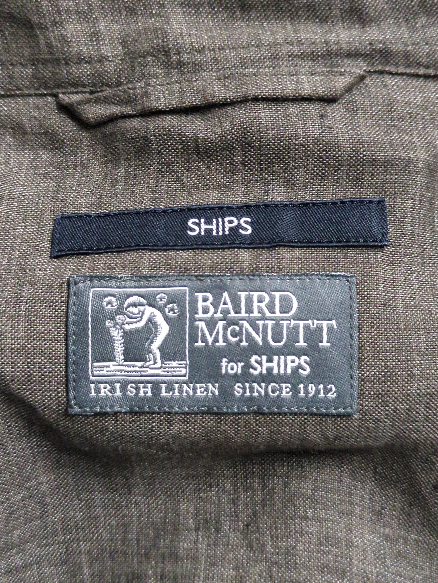 SHIPS: BAIRD MCNUTT リネン ロングスリーブ プルオーバー カプリシャツ