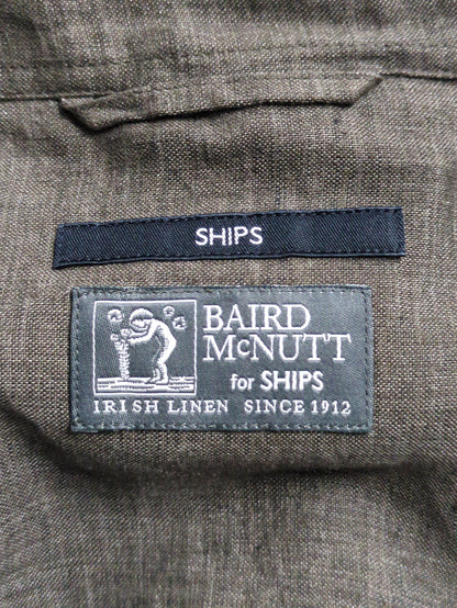 SHIPS: BAIRD MCNUTT リネン ロングスリーブ プルオーバー カプリシャツ
