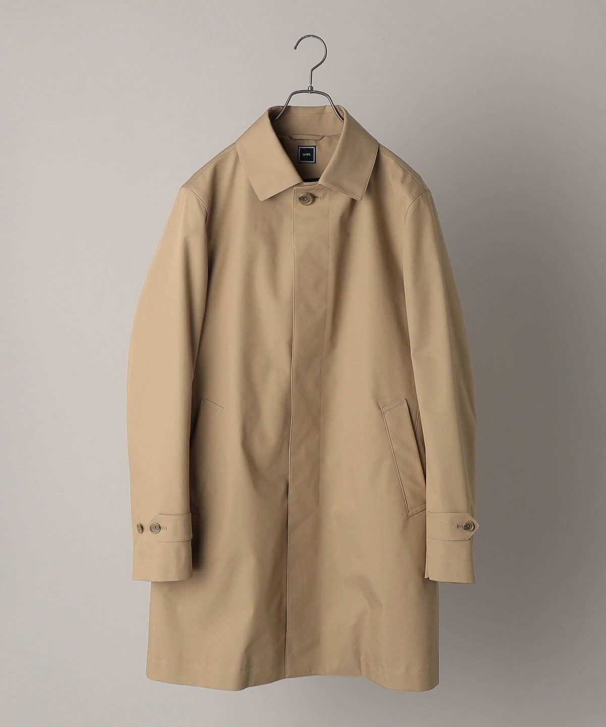 SHIPS: コットン ステンカラーコート