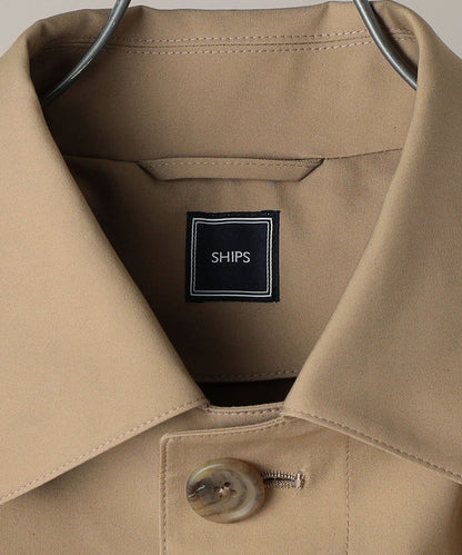 SHIPS: コットン ステンカラーコート