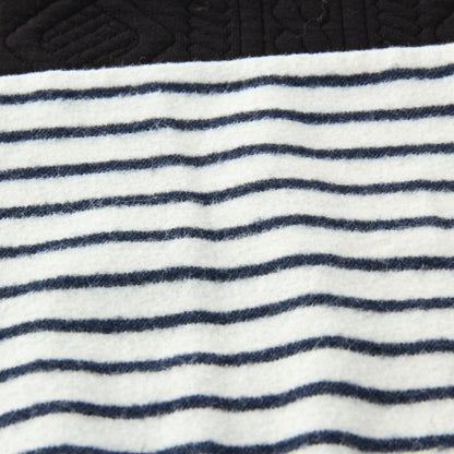 SHIPS JET BLUE:PATCHWORK L/S CREW