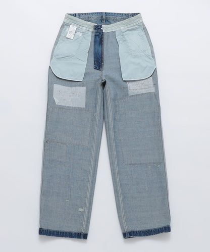 UNIVERSAL OVERALL: コーン ペインター リメイク デニムパンツ