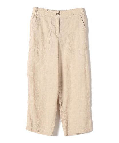 【WEB限定】〈手洗い可能〉リネンキャンバスポケットパンツ