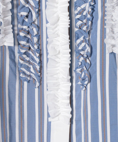 0 x ones:ストライプフリルブラウス