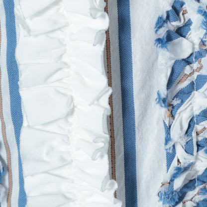 0 x ones:ストライプフリルブラウス